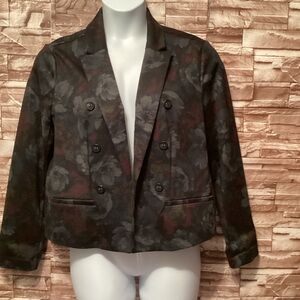 Floral Double-Breasted Blazer